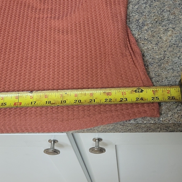 oversized color block knit waffle long sleeve - Picture 11 of 11